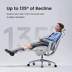 Acheter SIHOO Doro C300 Pro V2 Chaise ergonomique – Soutien lombaire auto-adaptatif 2.0,Accoudoirs 8D, Inclinaison 135°,Repose-pieds, 150 kg max, Blanc