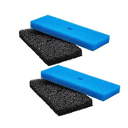 Acheter INF Lot de 4 tampons filtrants pour bassin — Éponge PU lavable, filtration double grossière et