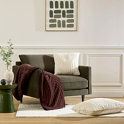 Atmosphera Plaid Imitation Fourrure Arka 180x230cm Marron Tonka pas cher
