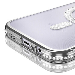 Avis Avizar Coque pour Galaxy A14 4G / 5G Compatible MagSafe avec Contour à Strass Argent