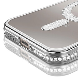 Avis Avizar Coque pour Redmi Note 15 Pro 5G Compatible MagSafe avec Contour à Strass Argent