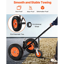Acheter VEVOR QYC1200-B - Noir - 544 kg - 460/560 mm - Boule 50,8 mm - Pneus 386 mm - Acier au carbone.