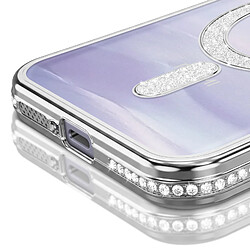 Avis Avizar Coque pour Redmi Note 15 Compatible MagSafe avec Contour à Strass Argent