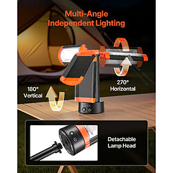 Avis VEVOR RBLDGZD-003 - Projecteur LED sur trépied amovible, 2200 lm, rechargeable 6 Ah
