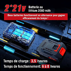 Acheter Generic Home Mini tronçonneuse sans fil 21V avec 2 batteries