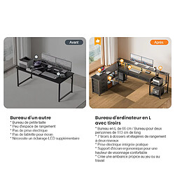 Avis ByteLike Bureau en L réversible noir