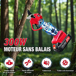 Acheter Generic Home Mini tronçonneuse sans fil 21 V 300 W avec sécateur électrique et 2 batteries
