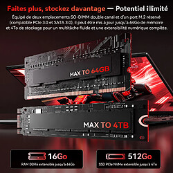 Acheter VANWIN PC Portable Ryzen 7 5825U(8C-16T) - 16Go RAM 512Go SSD - HDMI - USB-C - Win 11 Pro