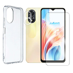 Verre Trempé pour Oppo A18 4G /Oppo A38 4G + Verre Caméra + Coque transparente -Visiodirect 