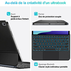 VANWIN Coque Clavier AZERTY Multi-Touch pour iPad 11 (A16) et iPad 10 pas cher