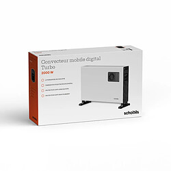 Convecteur mobile digital turbo 2000w - SCVD 555 - SCHOLTES pas cher