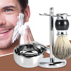 Avis INF Kit de rasage professionnel 3-en-1 : Brosse, Bol à savon et Support
