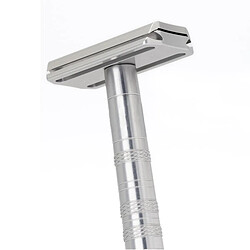 Acheter INF Rasoir de Sûreté Double Tranchant en Acier Inoxydable avec Manche en Aluminium et 5 Lames