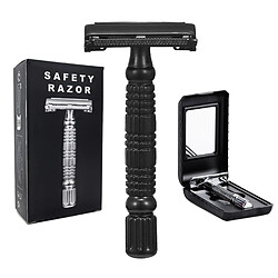 INF Ensemble de rasoir de sûreté papillon à double tranchant - Alliage d'aluminium et acier in 
