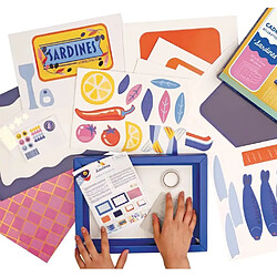 Avis Graine Créative coffret creatif Cadre 3D Papier Les Sardines