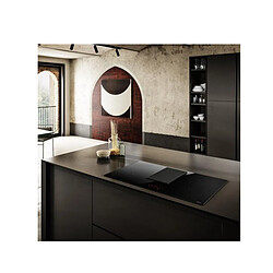 Table de cuisson aspirante induction 83cm 4 feux 7400w noir - PRF0210553 - ELICA pas cher