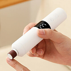 Avis INF Lime électrique 2-en-1 pour pieds et râpe à ongles avec têtes interchangeables, affichage