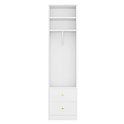 Armoire ouverte 50 x 30 x 200 cm - Modenvie - Blanche pas cher
