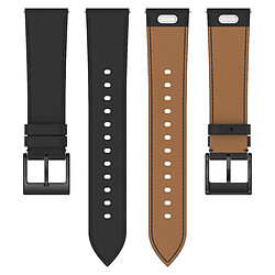 INF Bracelet de Montre en Cuir Véritable pour Huawei GT5 Black 22 mm pas cher