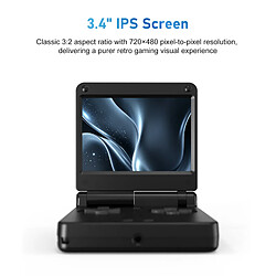 Avis Anbernic RGSP console portable,format à clapet,puce à effet Hall intégrée,Linux,carte TF 64 Go,3300 mAh,argent