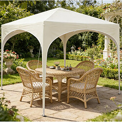 Acheter STILVORA Tente pliante de jardin 3 x 3 m beige, toile Oxford 210D