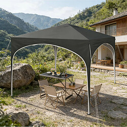 Acheter STILVORA Tonnelle pliante 3 x 3 m grise à hauteur réglable