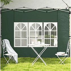 Avis STILVORA Lot de 2 parois de pavillon vertes avec fenêtres 295 x 195 cm