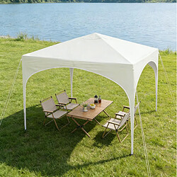 Avis STILVORA Tente pliante de jardin 3 x 3 m beige, toile Oxford 210D