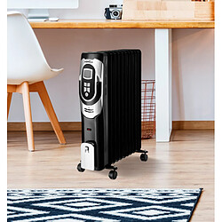 Avis Radiateur bain huile FABRILAMP CONFORT 2000 W noir argent 9 ailettes