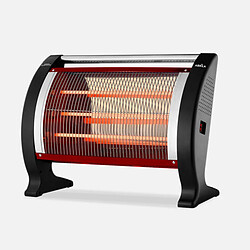 Radiateur quartz Fabrilamp ANANTA 2000 W noir portable FABRILAMP ANANTA radiateur à quartz portable 2000 W finition noire