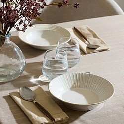 Acheter Secret De Gourmet Lot de 6 Assiettes Creuses Lignes Camille 20cm Blanc