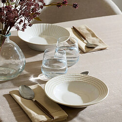 Acheter Secret De Gourmet Lot de 6 Assiettes Creuses Traits Camille 20cm Blanc