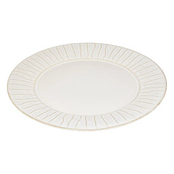 Avis Secret De Gourmet Lot de 6 Assiettes Plates Lignes Camille 27cm Blanc