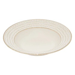 Avis Secret De Gourmet Lot de 6 Assiettes Creuses Traits Camille 20cm Blanc