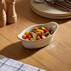 Avis Secret De Gourmet Plat à Four Ovale en Grès Terre Inconnue 20cm Beige