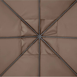 Avis STILVORA Toile de toit de rechange pour pavillon 298 x 295 cm moka