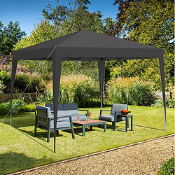 Acheter STILVORA Tente pliante 3 x 3 m noire avec côtés et sacs de sable