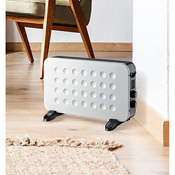 Avis Convecteur FABRILAMP Hogar 2000 W blanc noir turbo 38x61x22 cm