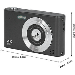 ByteLike Noir Appareil photo compact rétro pas cher