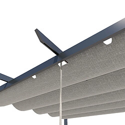 Avis Aica Sanitaire Pergola autoportée VELA en aluminium 8.27 m², toile rétractable, 4 x 3m