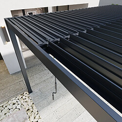 Avis Aica Sanitaire Pergola bioclimatique 3x3m - Structure et Lames orientables en aluminium