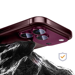 Avis Avizar Protection Caméra pour iPhone 18 Pro en Verre Trempé avec Cadre Titane Bordeaux
