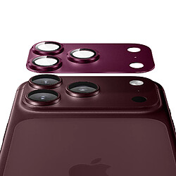 Acheter Avizar Protection Caméra pour iPhone 18 Pro en Verre Trempé avec Cadre Titane Bordeaux
