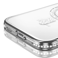 Avis Avizar Coque Diamant pour Galaxy S26 avec Anneau Magnétique et Contour Strassé Argent