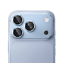 Avizar Protection Caméra pour iPhone 18 Pro en Verre Trempé avec Cadre Titane Bleu clair pas cher