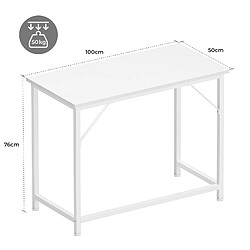 ByteLike Table de Bureau LED 100cm pas cher