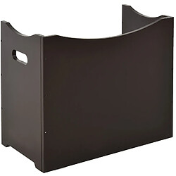 Acheter STILVORA Station repas réglable MDF marron foncé avec 2 bols inox, 54 x 31,5 x 47 cm