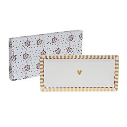 Amadeus Coffret plat rectangulaire Silva 31cm en porcelaine décorée 