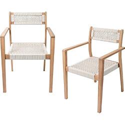 Lot de fauteuils de jardin 2 places pas cher