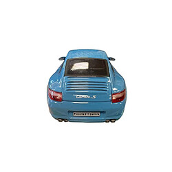 Cararama Porsche 911 Carrera S Coupé - 1:24 - Bleu - Modèle réduit avec portes et capot ouvrants pas cher